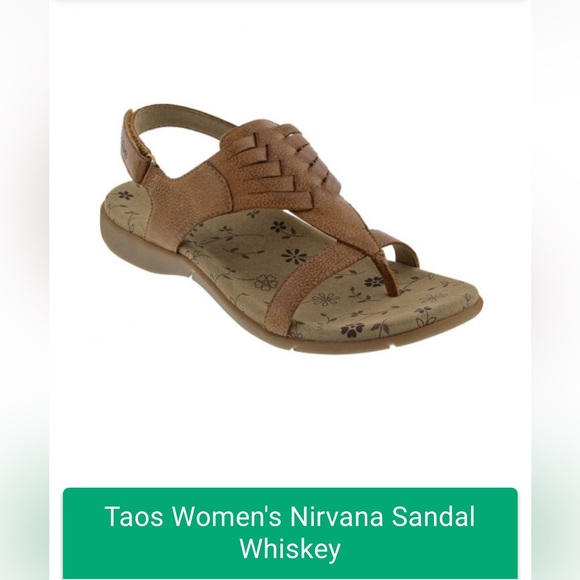 Taos Footwear Women’s Nirvana Sandal in Whiskey size 7 EU size 38 - Picture 1 of 8